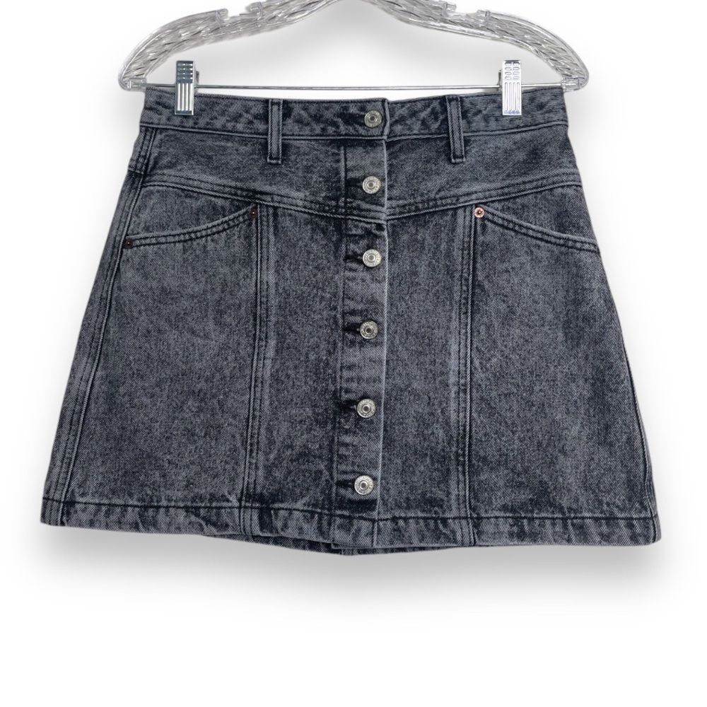 Abercrombie and Fitch Black Jean Skirt Size 6 NWOT